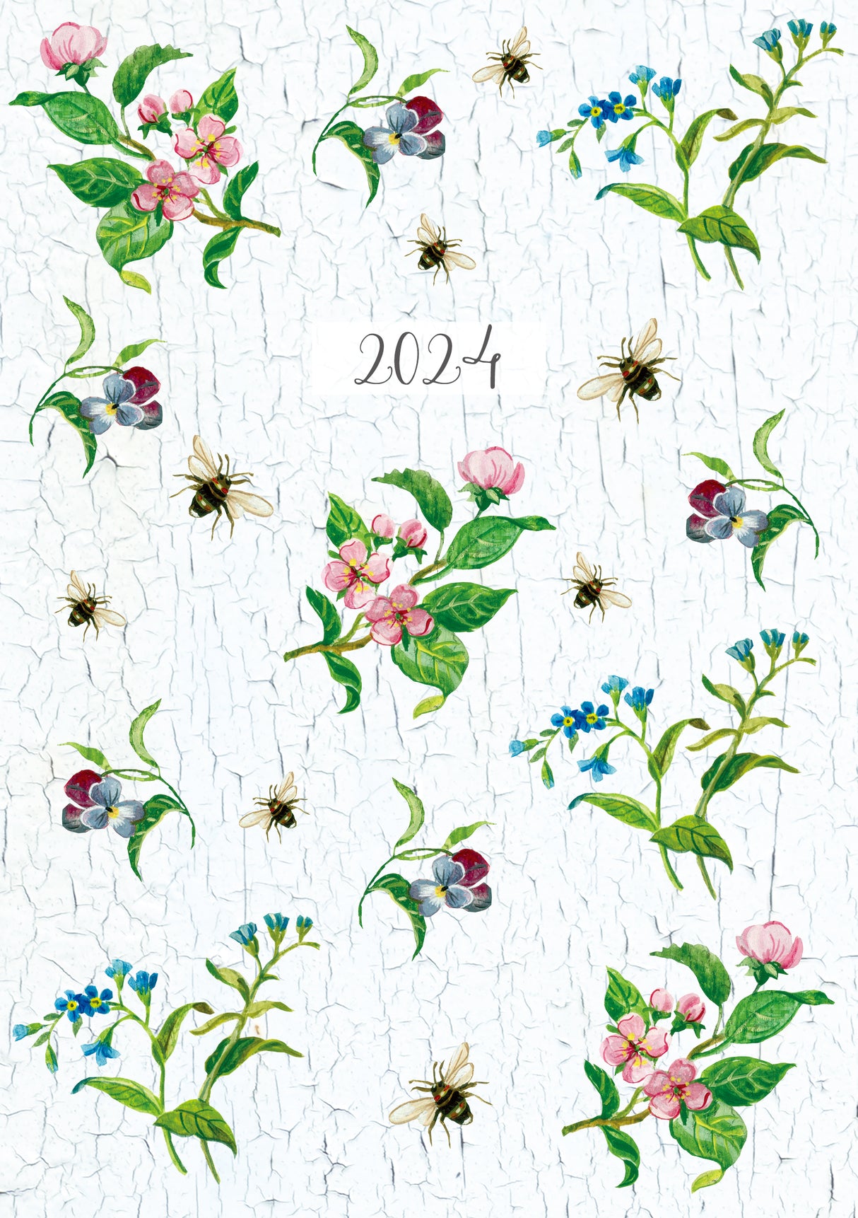Beauty of Nature - 2024 A5 Padded Cover Diary Premium Planner Book New Year Gift