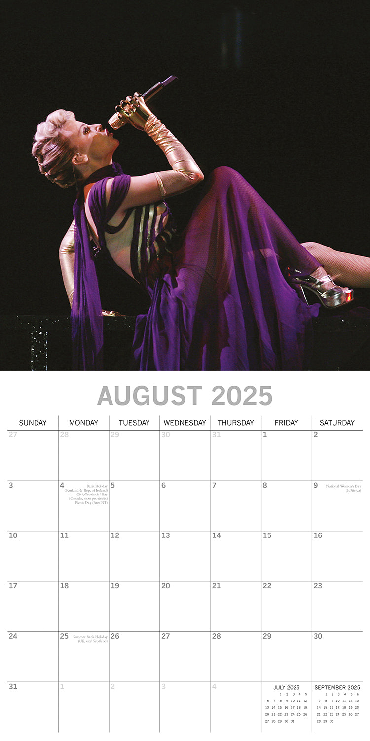 Kylie Minogue - 2025 Square Wall Calendar 16-Month Premium New Year Planner Gift
