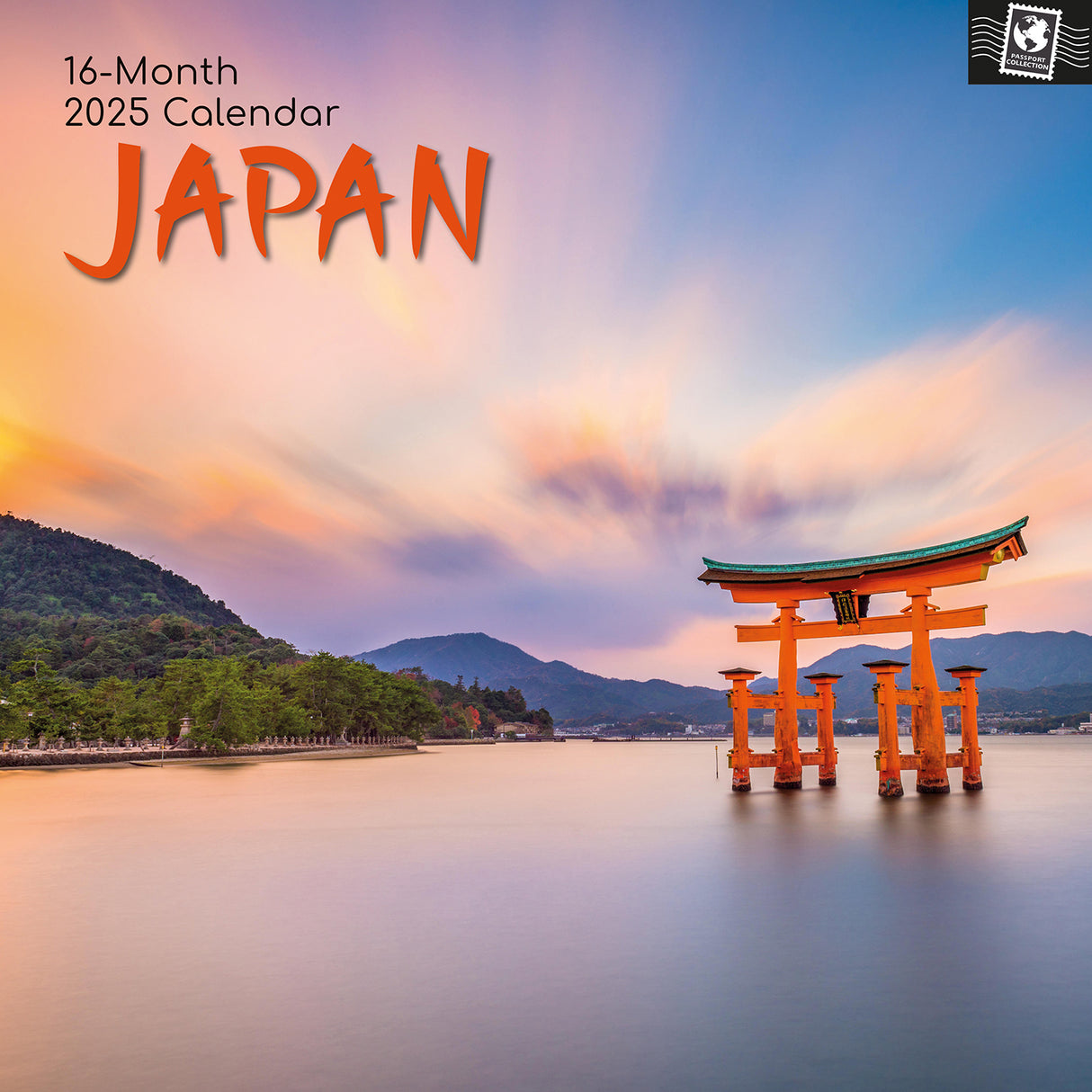 Japan 2025 Square Wall Calendar 16-Month Christmas New Year Premium Planner Gift