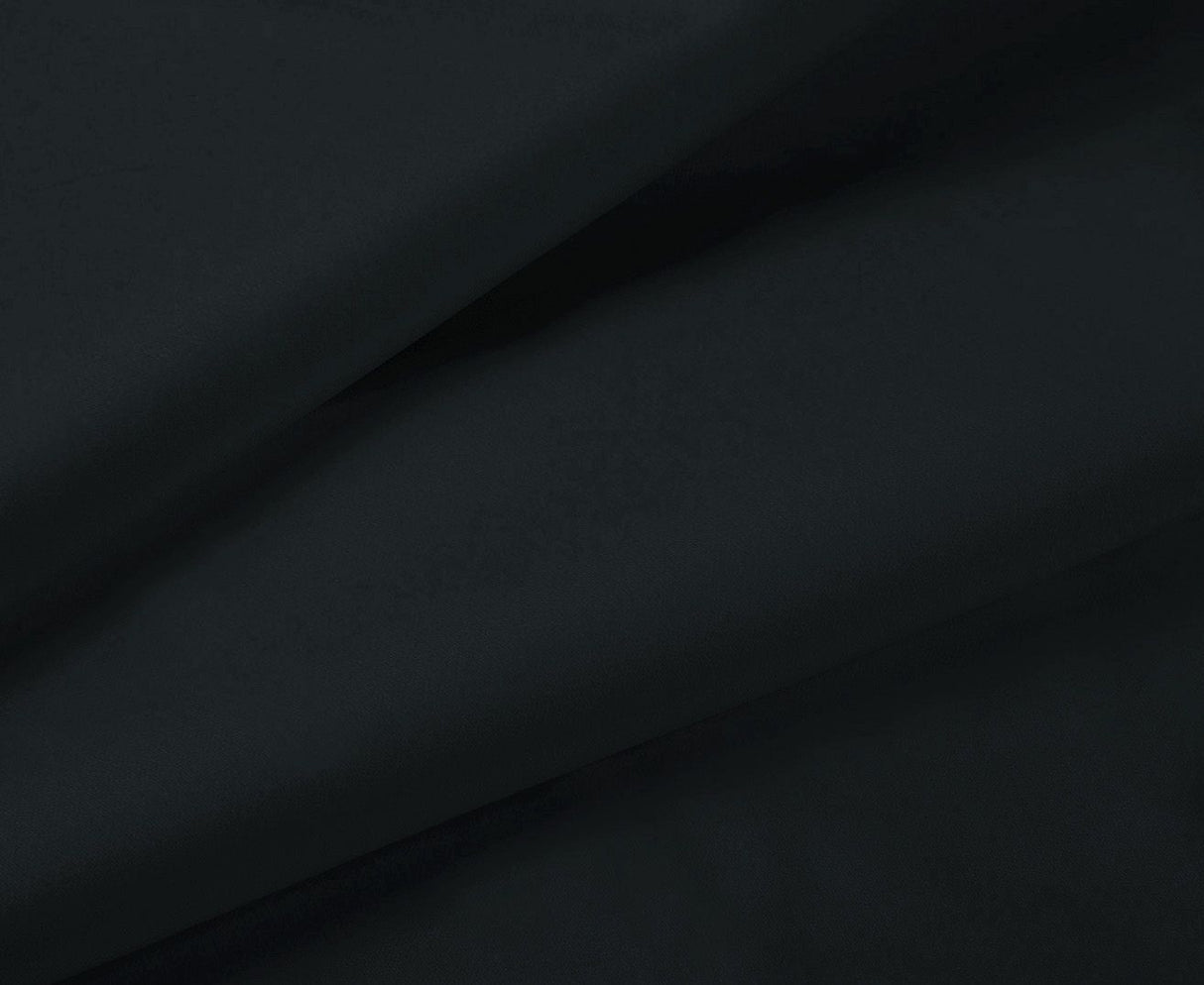 1000TC Ultra Soft Fitted Sheet & Pillowcase Set - Single Size Bed - Black