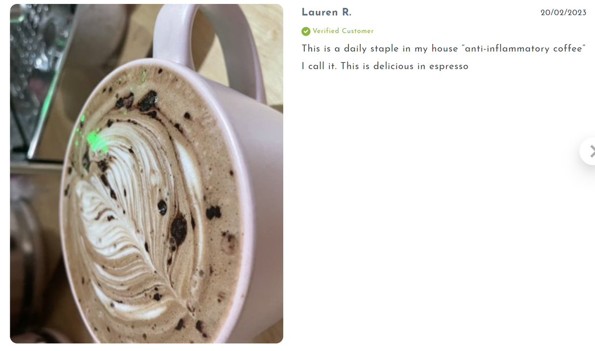 95% Organic Curcumin Extract Cocoa Flavour - Turmeric Powder With Black Pepper - Organic and with Black Pepper, 125g