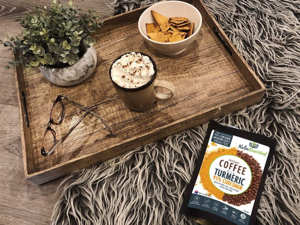 Instant Coffee with 95% Pure Organic Curcumin - Turmeric Extract Powder (1,000mg) - 120g