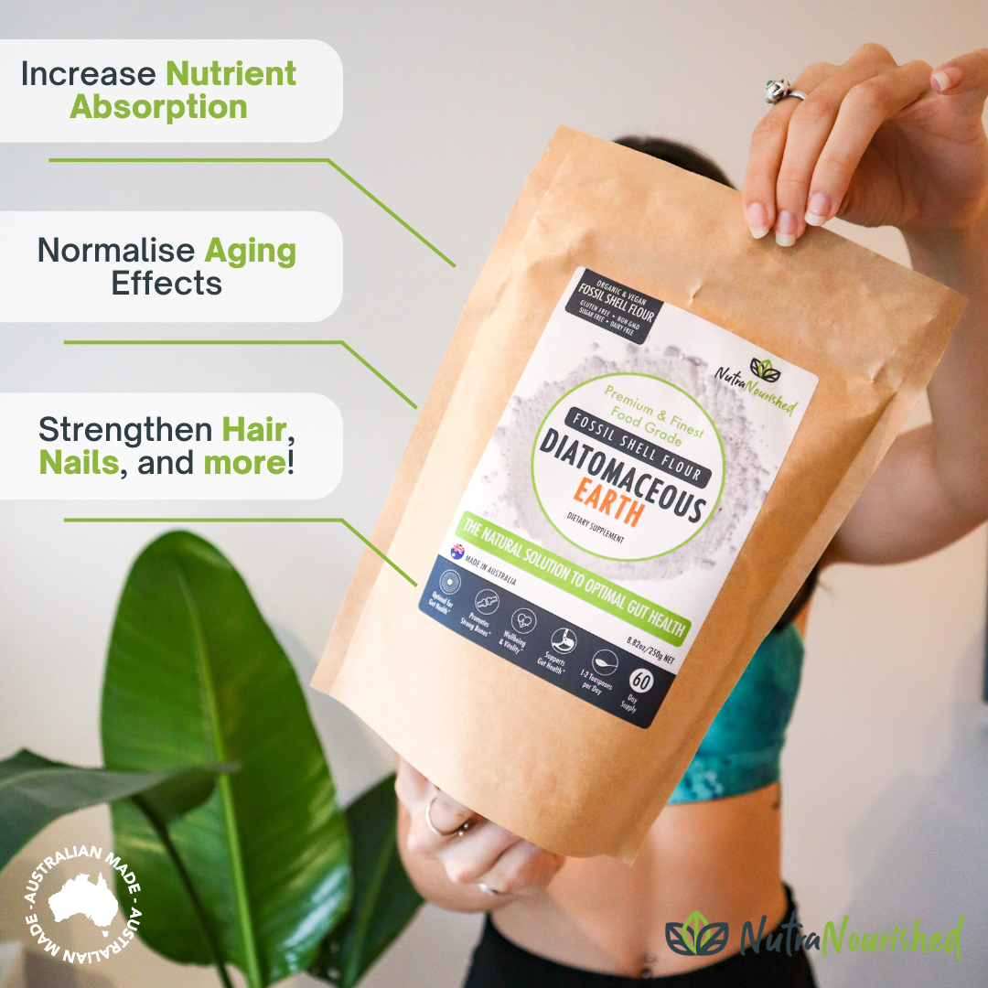 Fossil Shell Flour Powder - Food Grade Diatomaceous Earth - 250g