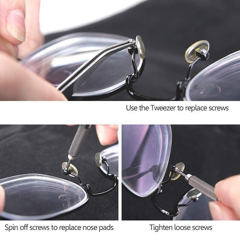 1000pcs Repair Screws & Screwdriver Kit for Eyeglasses and Watches