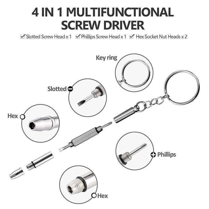 1000pcs Repair Screws & Screwdriver Kit for Eyeglasses and Watches