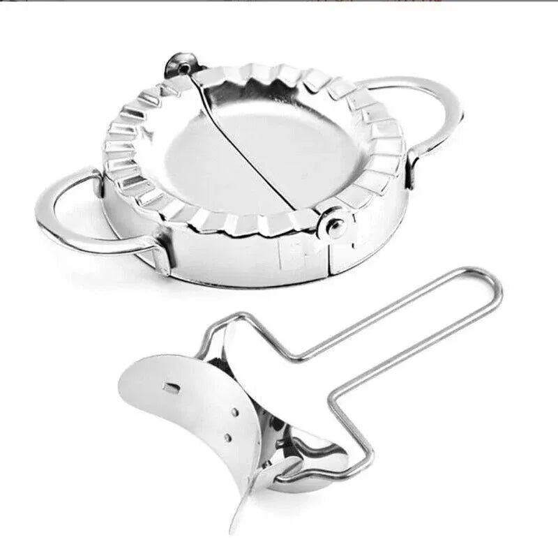 10PCS Stainless Steel Dumpling Maker Set Dough Press Mould Tools for Pastry Ravioli