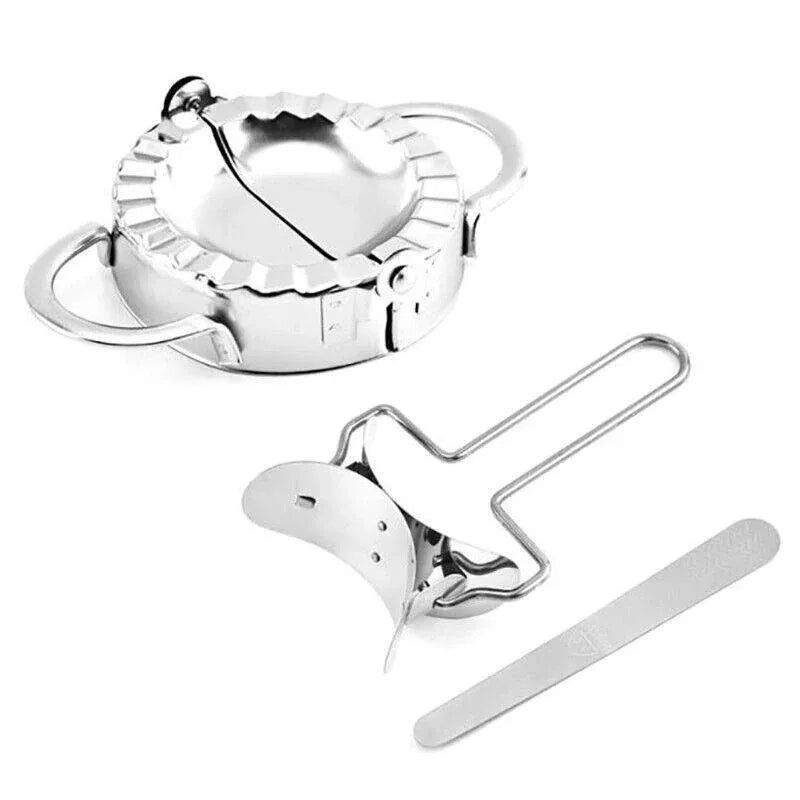 10PCS Stainless Steel Dumpling Maker Set Dough Press Mould Tools for Pastry Ravioli