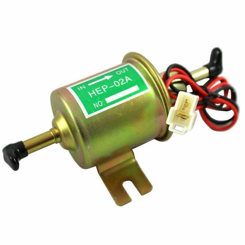 Universal 12V Inline Low Pressure Electric Fuel Pump for Diesel and Petrol Vehicles