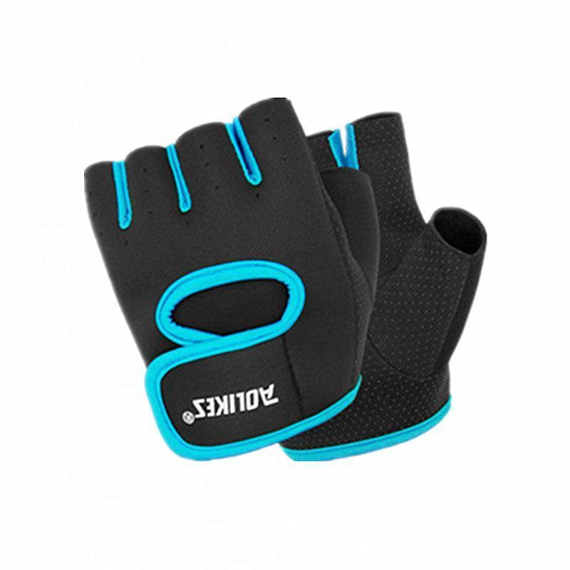 S Size Sports Gloves Weight Lifting Exercise Training Workout Bike Riding Men Women - Black+Purple