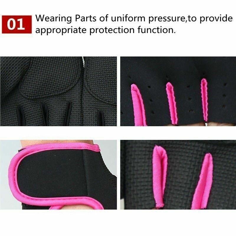 S Size Sports Gloves Weight Lifting Exercise Training Workout Bike Riding Men Women - Black+Purple