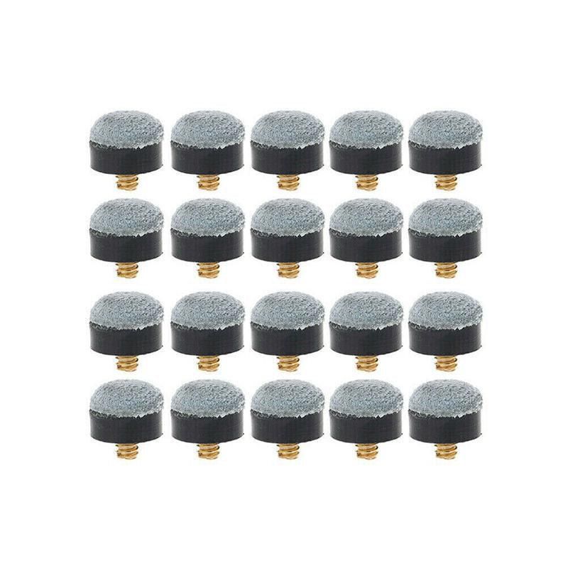 20x Commercial Quality Soft Pool Snooker Billiards CUE TIPS Screw On Type 10mm