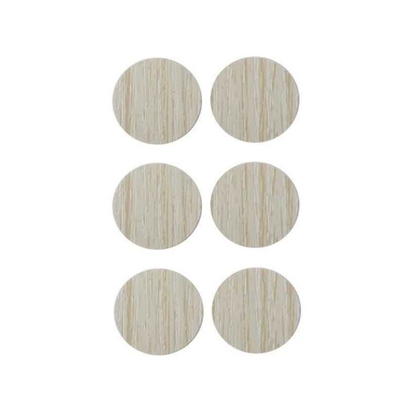 54 X Self Adhesive Decorative Screw Cover Caps Holes Cams Furniture Kitchen 20mm - PC 001