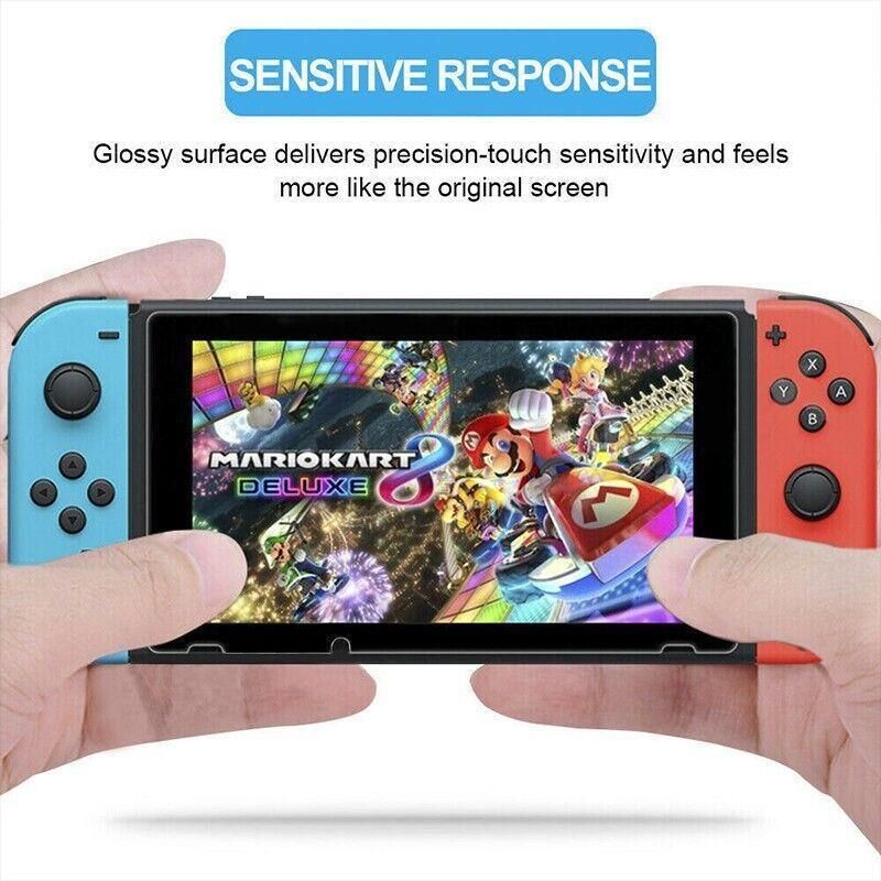 2X For Nintendo Switch Screen Protector 9H Full Cover Tempered Glass Au Stock