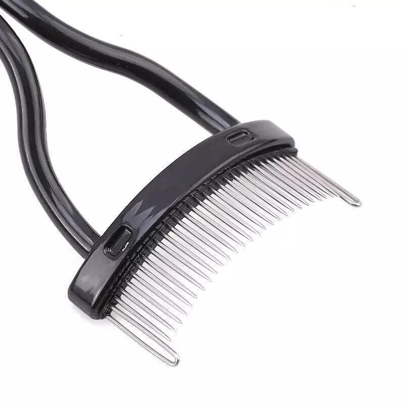 2PCS Eyelash Comb Lash Separator Metal Brush for Clump-Free Mascara and Curling