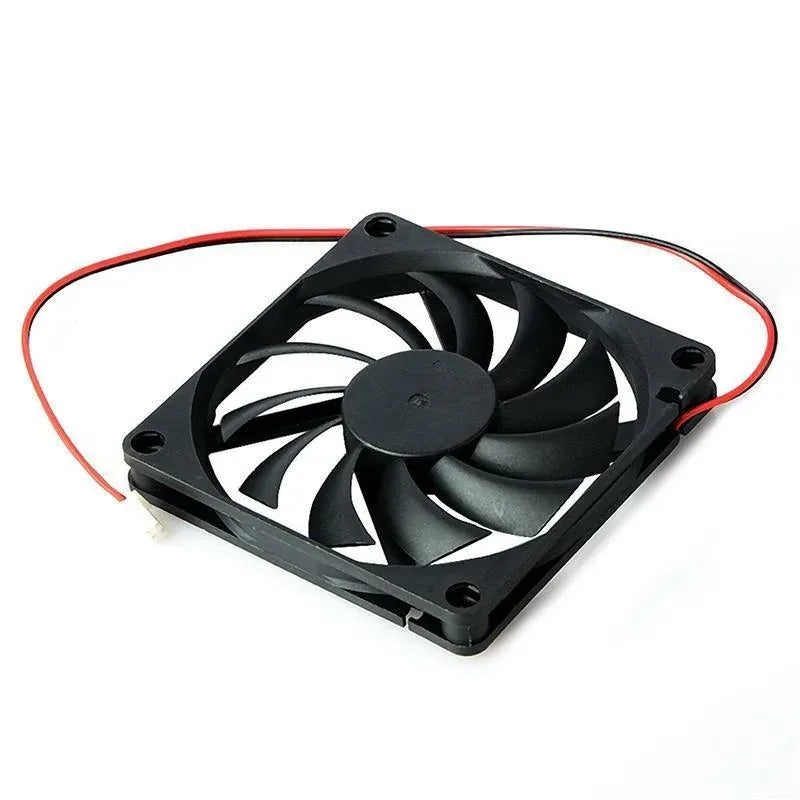 2Pcs 12V 8010 Dc Fan 2 Pin Brushless For Pc Computer Hydroponics Cooling Austock