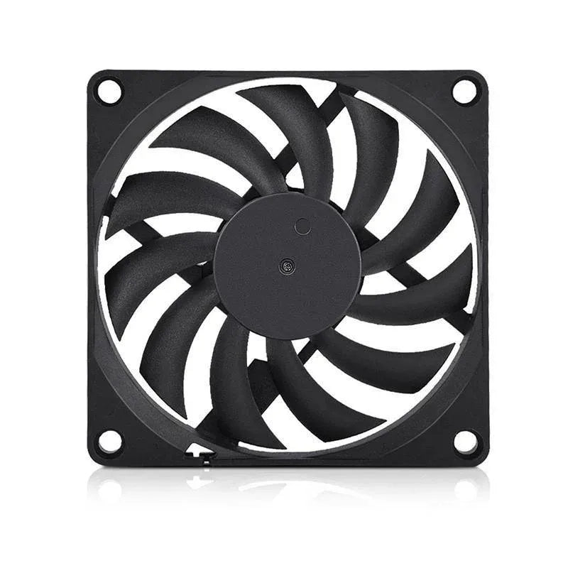 2Pcs 12V 8010 Dc Fan 2 Pin Brushless For Pc Computer Hydroponics Cooling Austock