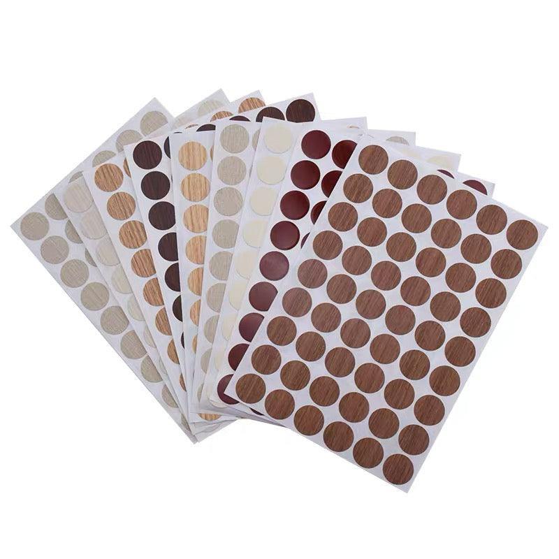 54 X Self Adhesive Decorative Screw Cover Caps Holes Cams Furniture Kitchen 20mm - PC 192