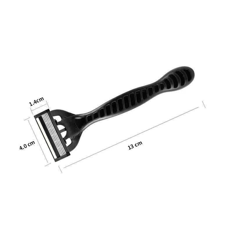 3Pcs Max 5 Blades Razor Shaving Shaver Trimmer Comfort Easy Clean Disposable Au