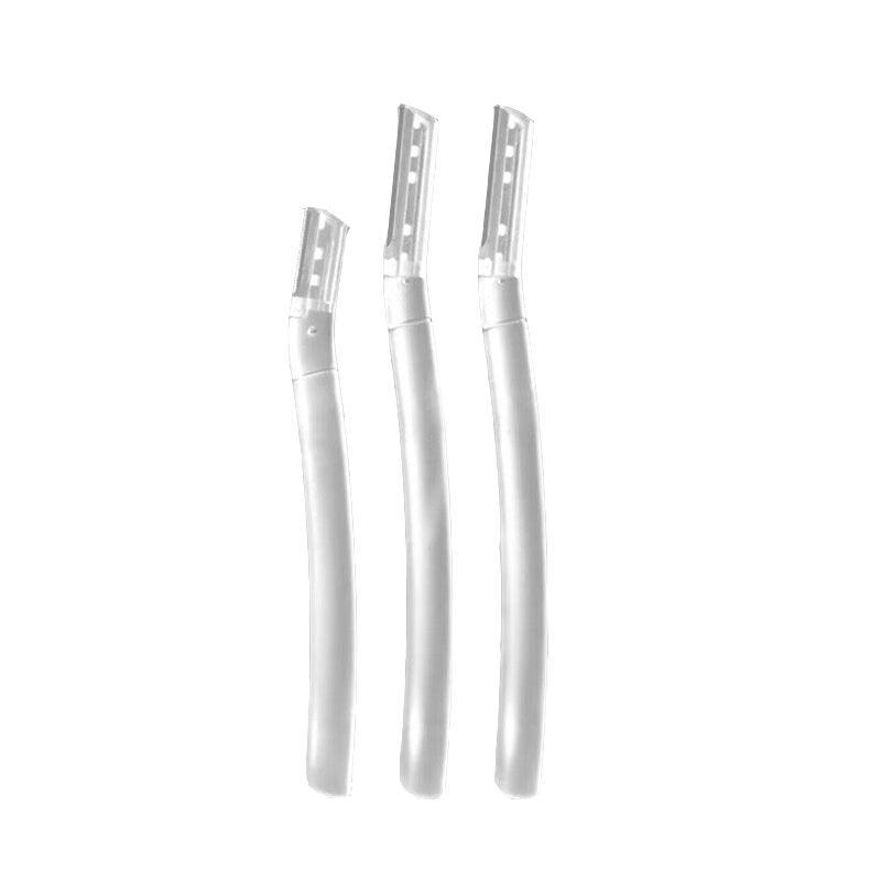 3Pcs Eyebrow Razor Set Facial Hair Remover Dermaplaning Shaving Tool Kit - Clear eyebrow razor*3