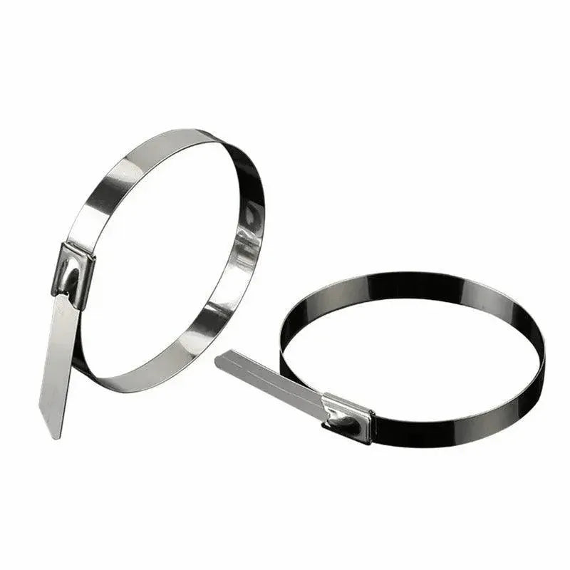 20pk Stainless Steel S304 Marine Cable Ties Zip Strap Lock