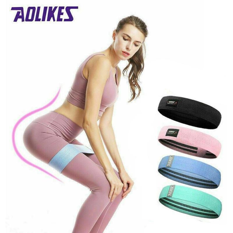 Aolikes Resistance Booty Bands Hip Circle Loop Bands Set Gym Home Exercise Au