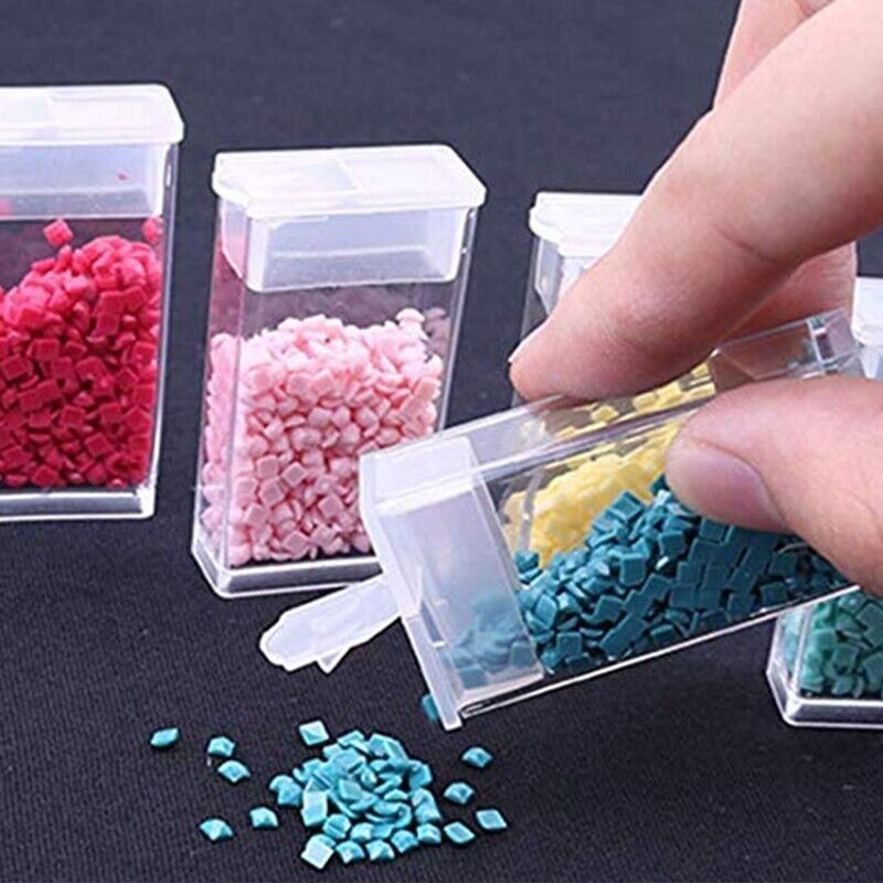 New 64 Grid Diamond Painting Storage Box Art Nail Bead Accessories Case Kit