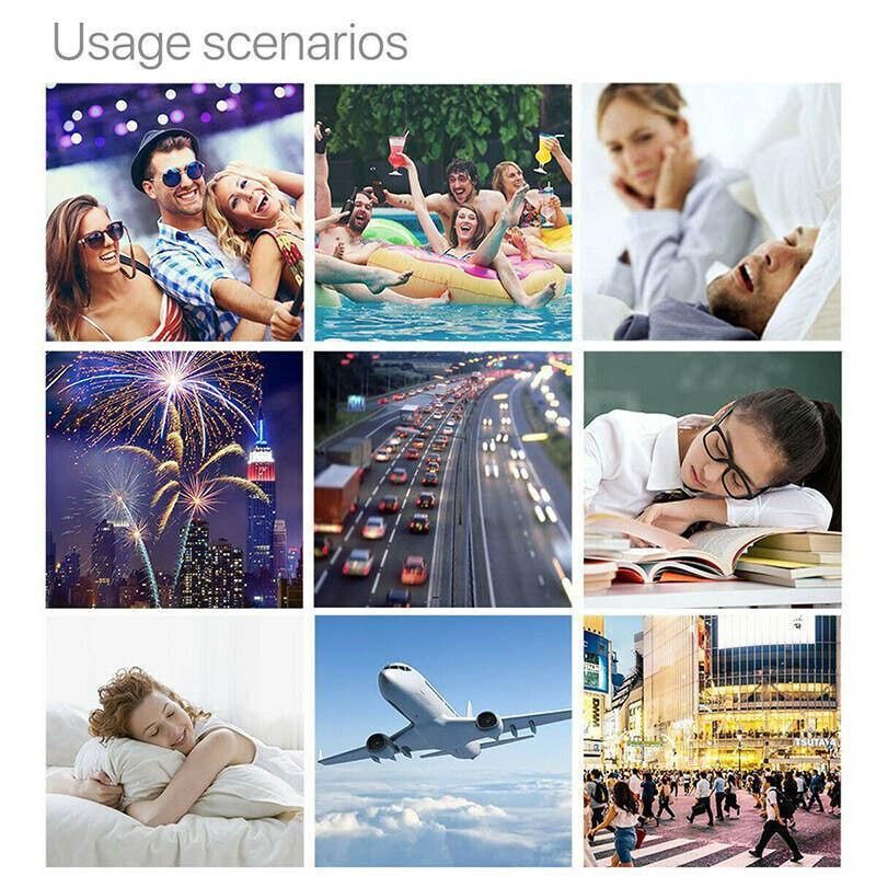 12PCS Silicone Moldable Ear Plugs Noise Cancelling Waterproof Reusable Set