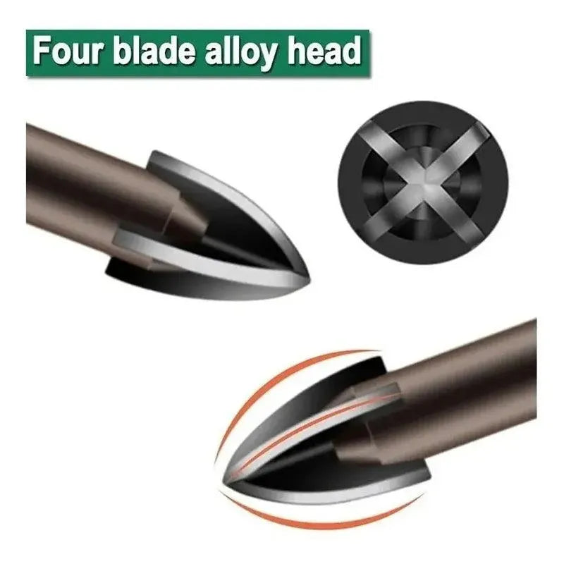 7Pcs Efficient Universal Drilling Tool Multifunctional Cross Alloy Drill Bit Au