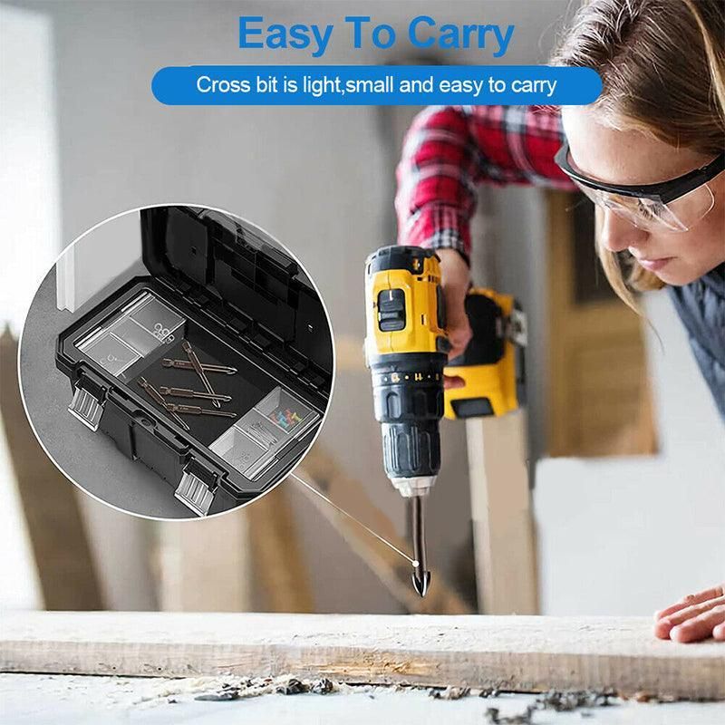 7Pcs Efficient Universal Drilling Tool Multifunctional Cross Alloy Drill Bit Au