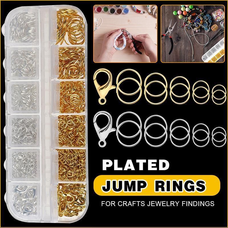 800x Jump Rings Split Lobster Clasps Hooks For DIY Jewelry Making Necklace
