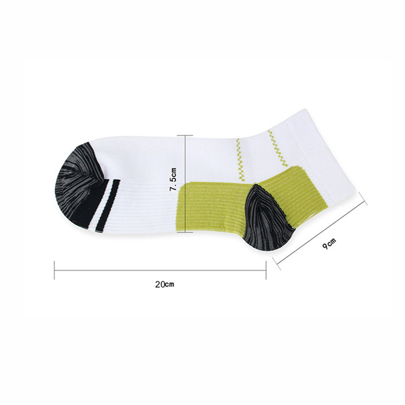 L XL Ankle Compression Socks for Foot Support and Daily Comfort Unisex - Black-Blue