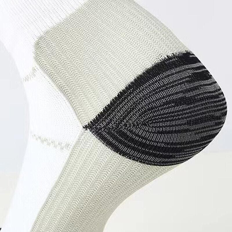 L XL Ankle Compression Socks for Foot Support and Daily Comfort Unisex - White-Grey