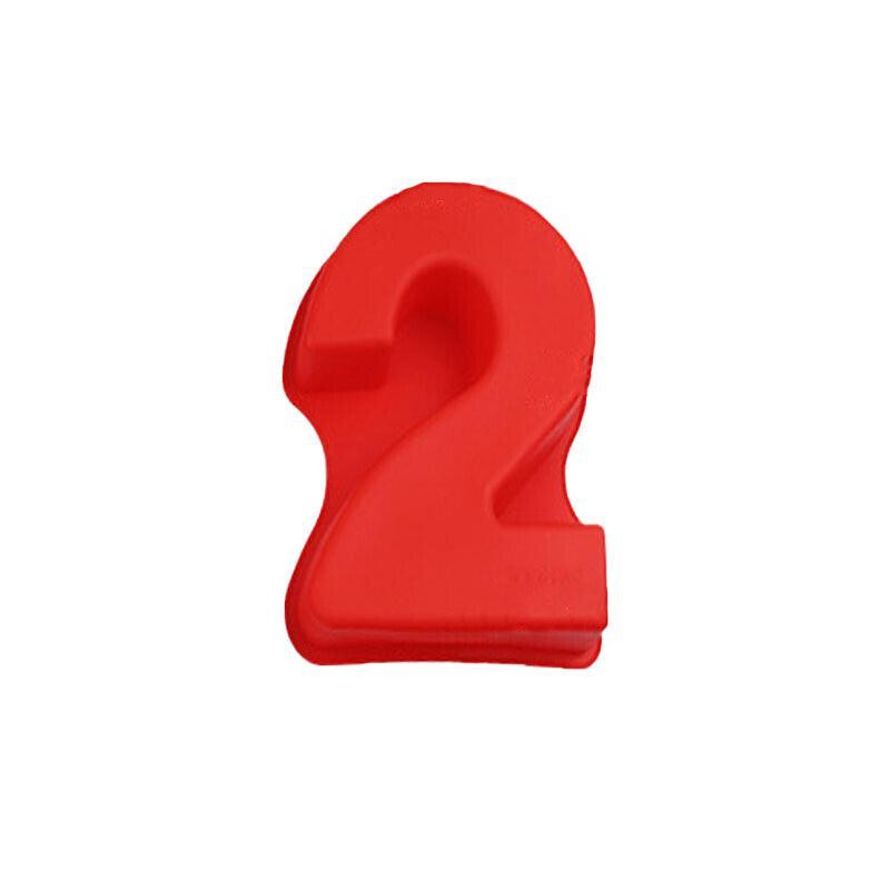 10 Inch Silicone Number Cake Mould Birthday Baking Pan Fondant Tools - 0