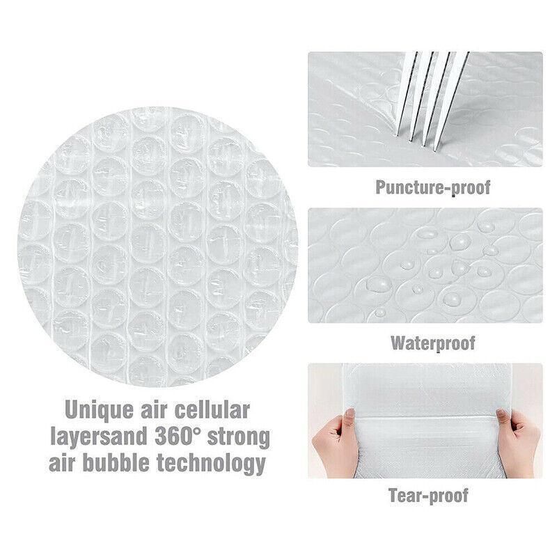 50X Packing Bubble Mailer Self Adhesive Sealing Pearlescent Film Pouch - 20*30+4CM