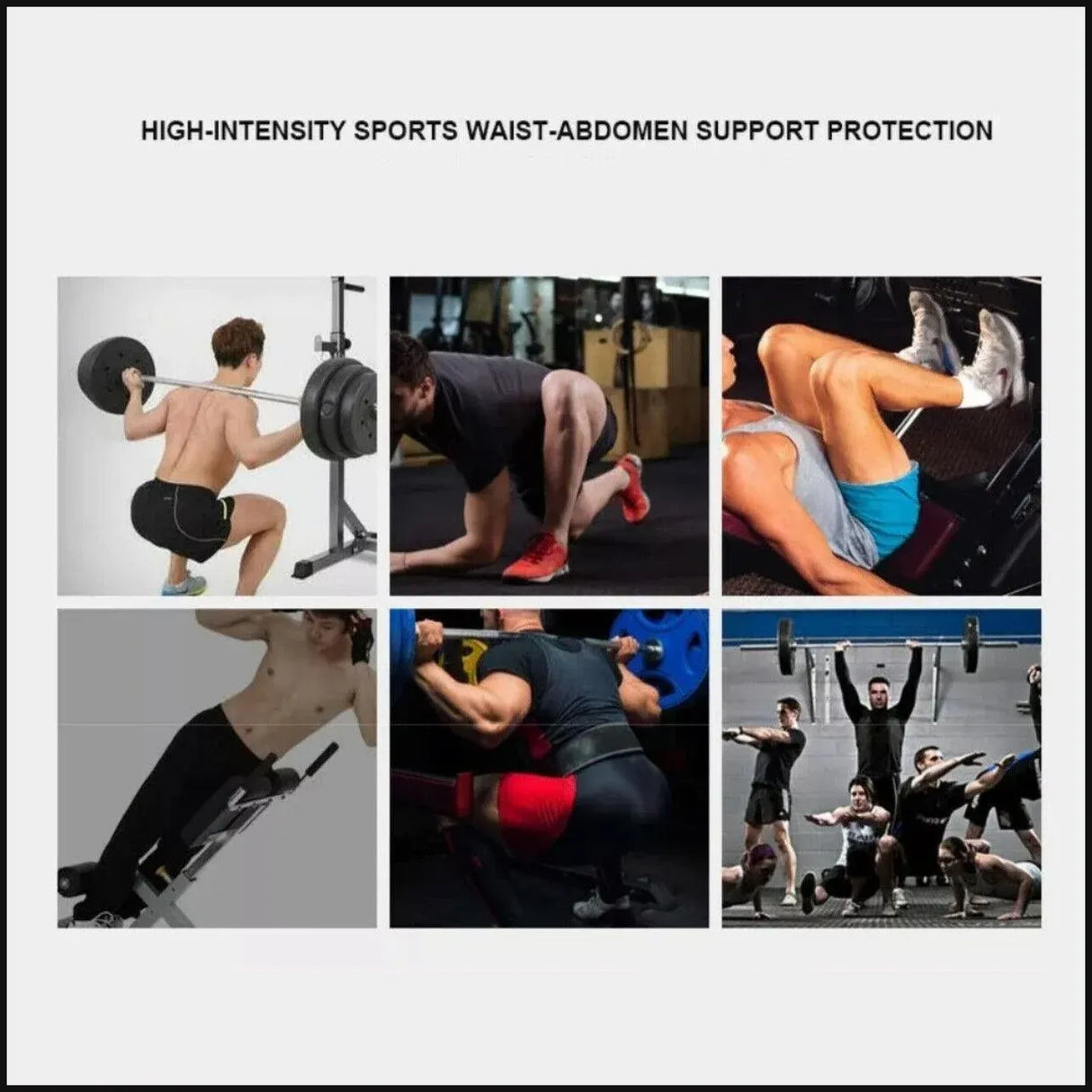 Fitness Weight Lifting Belt Barbell Dumbell Training Back Support Men Women L - Black-L