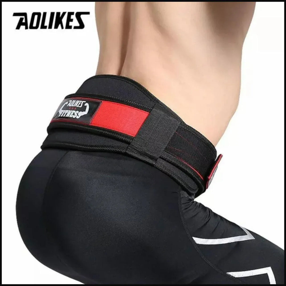 Fitness Weight Lifting Belt Barbell Dumbell Training Back Support Men Women L - Black-L