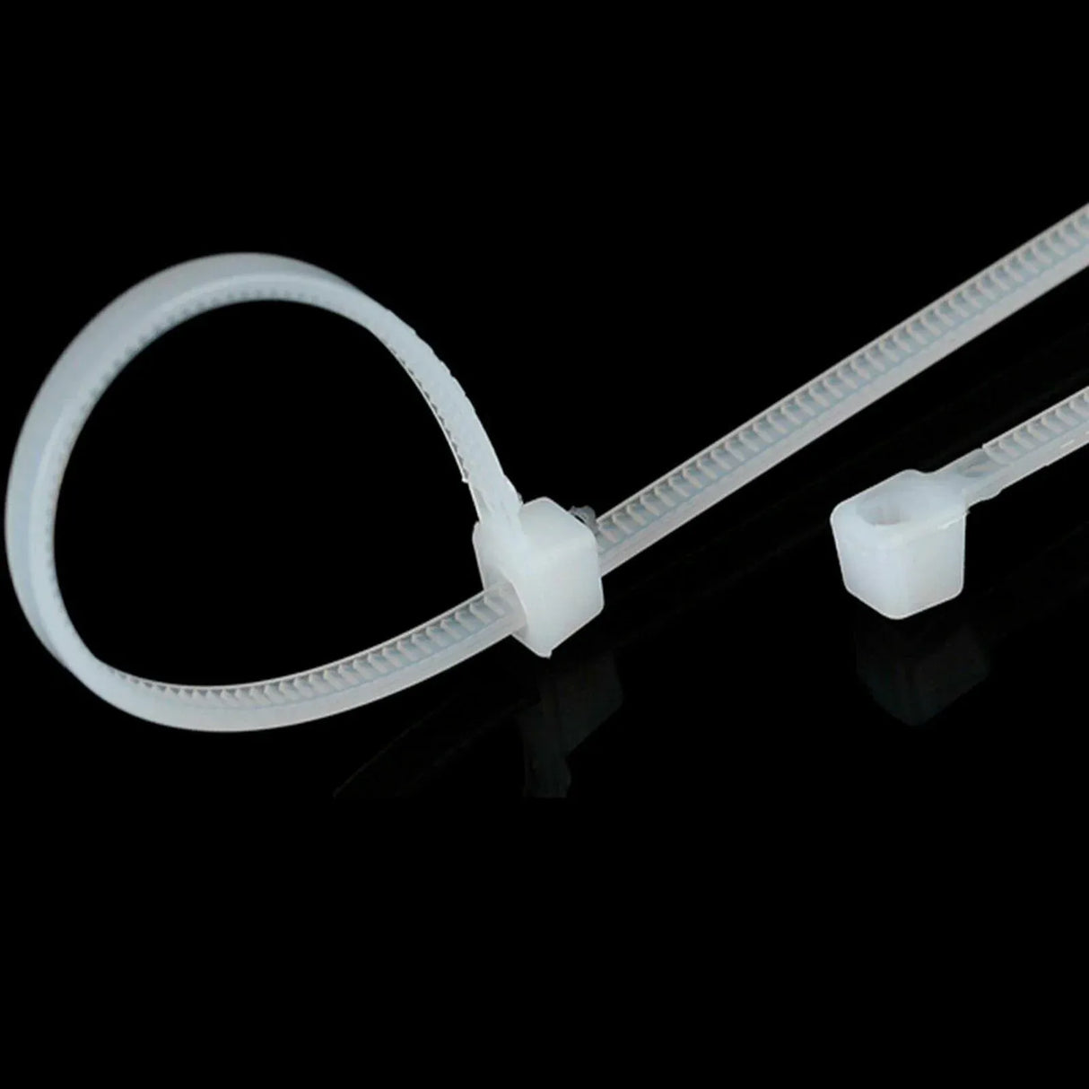250-1000X Cable Ties Zip Ties Nylon Uv Stabilised Bulk White Clear Cable Tie - 4*150mm 500 PCS