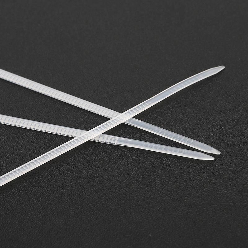 250-1000X Cable Ties Zip Ties Nylon Uv Stabilised Bulk White Clear Cable Tie - 4*200mm 500 PCS