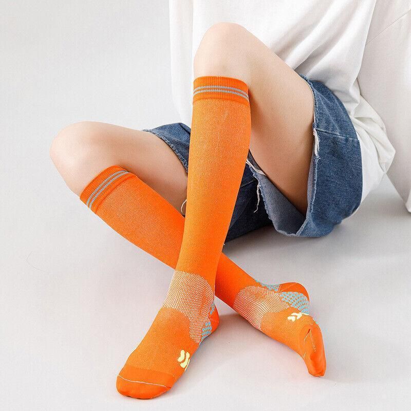 Compression Socks Miracle Copper Anti Fatigue Unisex Travel DVT Comfort L/XL - 1Pair Pink