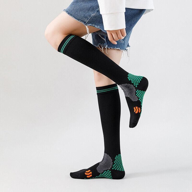 Compression Socks Miracle Copper Anti Fatigue Unisex Travel DVT Comfort L/XL - 1Pair Pink