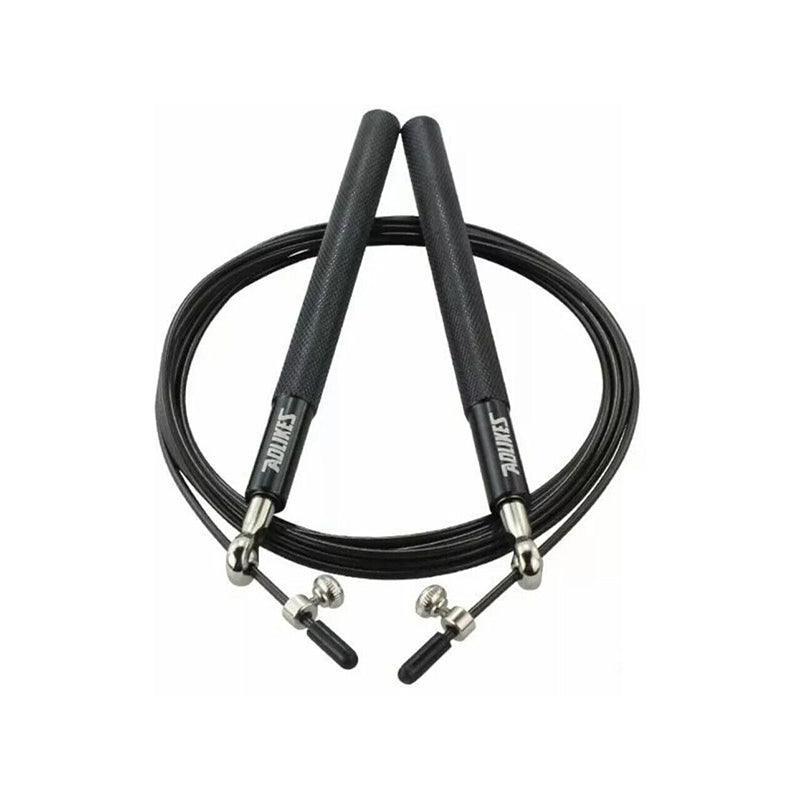 Aolikes Adjustable High Speed Steel Skipping Jump Rope Dual Bearings Gym Boxing - Silver