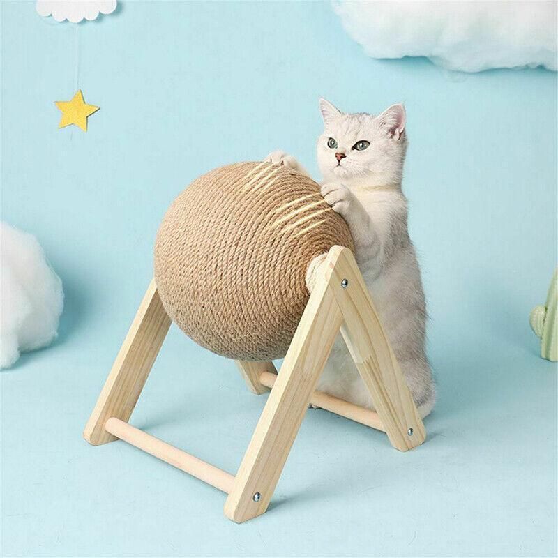 Cat Scratching Ball Cat Scratcher Toy Cats Scratcher Post Natural Sisal - Small (V-Type)