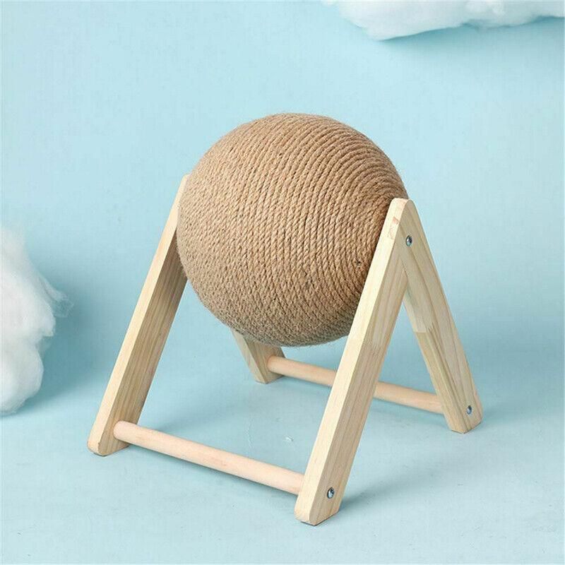 Cat Scratching Ball Cat Scratcher Toy Cats Scratcher Post Natural Sisal - Small (V-Type)