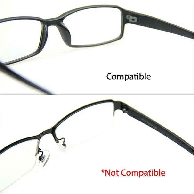 Silicone Anti-Slip Stick On Nose Pads for Eyeglass Sunglasses Glasses Clear - 1.8mm