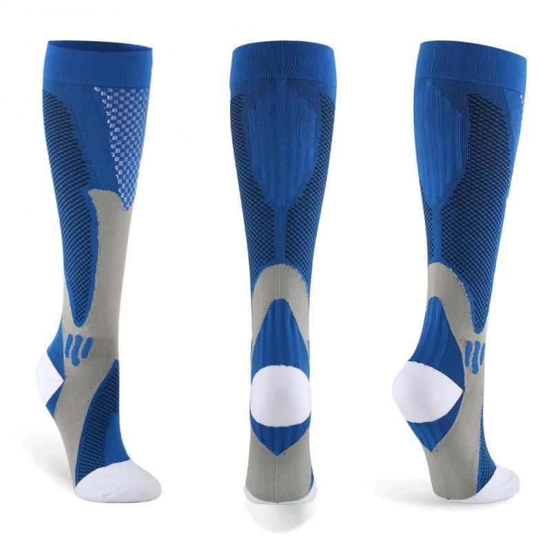 Copper Compression Socks for Running Travel Sports Anti Fatigue Support XXL Unisex - Black