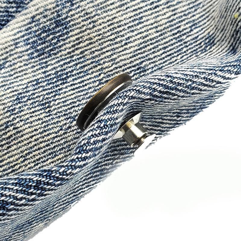 8X Button Pins For Jeans Pants No Sew Instant Adjustable Jean Button Replacement - 6sets Silver Button Pins
