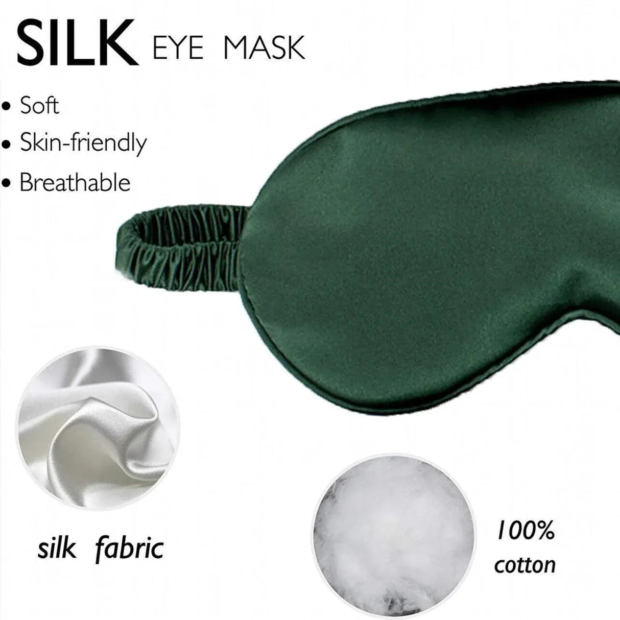 Pure Soft Silk Eyeshade Blindfold Sleep Eye Mask Cover Light Shade Travel Relax - 23 Light Pink