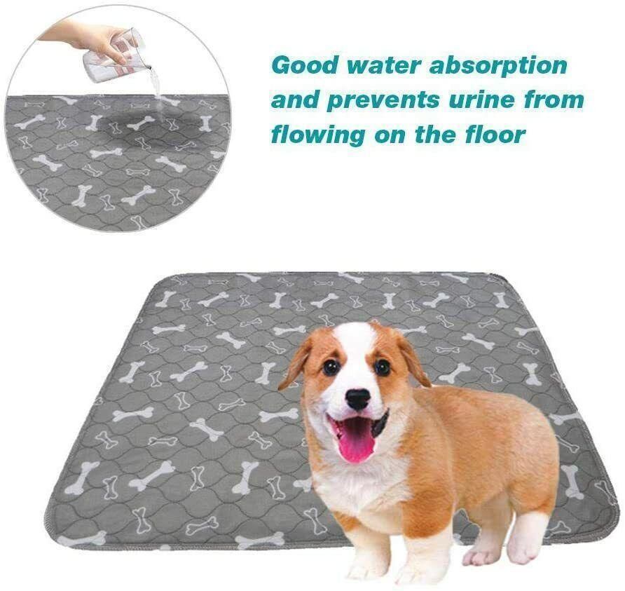 Orange Washable Pet Dog Cat Training Pee Pads Cushion Bed Absorbent Mat - 40X60cm