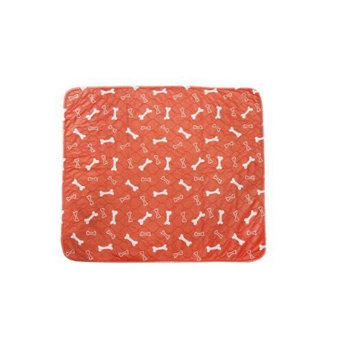 Orange Washable Pet Dog Cat Training Pee Pads Cushion Bed Absorbent Mat - 70X80cm