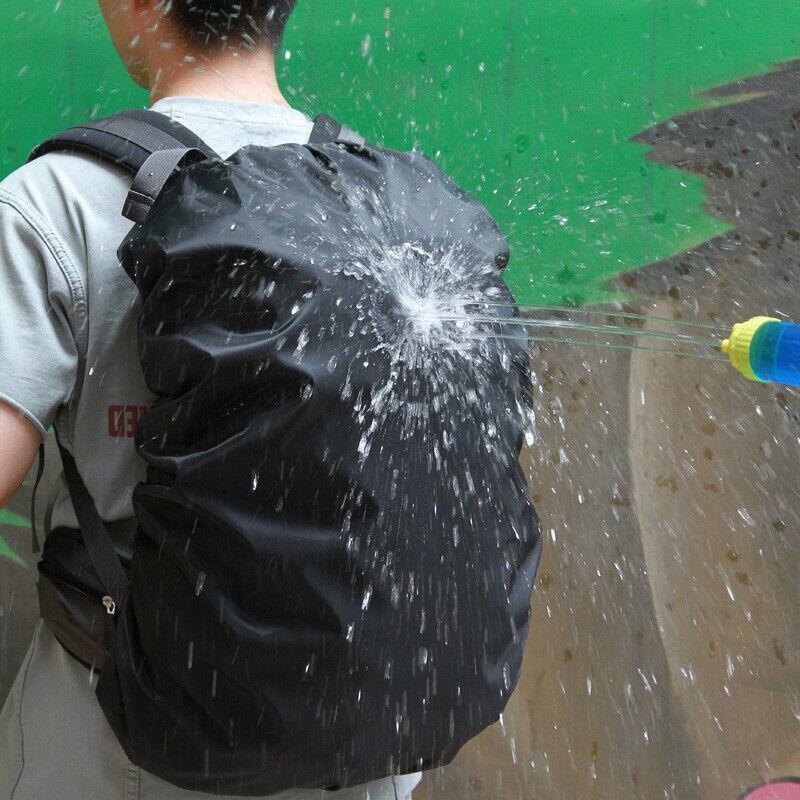 L Size Outdoor Foldable Backpack WaterProof Rain Cover Rucksack Camping Travel - Army Green